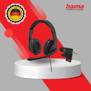 Hama Office Streaming Kit HS-USB300+C-400 Headset & Webcam Bundle (139999)