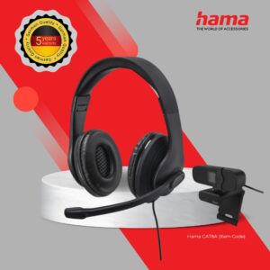 Hama Office Streaming Kit HS-USB300+C-400 Headset & Webcam Bundle (139999)