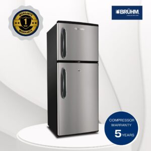 BRUHM BRD-140 INOX DOUBLE DOOR REFRIGERATOR