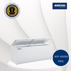 BRUHM BCF-650DD 550LITRES DOUBLE DOOR CHEST FREEZER