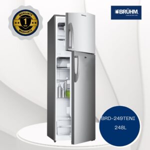 BRUHM BRD-249TENI 248LITRES NO-FROST DOUBLE DOOR FRIDGE