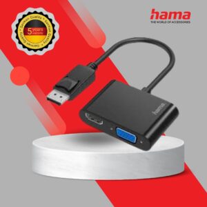 HAMA DisplayPort 2in1 UltraHD VGA & HDMI VIDEO ADAPTER (200334)