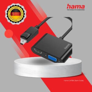 HAMA DisplayPort 2in1 UltraHD VGA & HDMI VIDEO ADAPTER (200334)