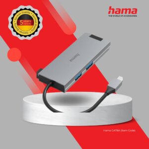 HAMA 5in1 USB-C MULTIPORT ADAPTER WITH HDMI & ETHERNET(200109)