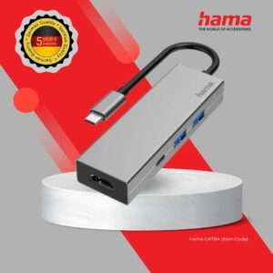 HAMA 4in1 USB-C MULTIPORT ADAPTER WITH HDMI (200107)