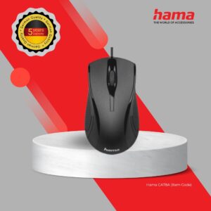 Hama MC-200 Optical 3-Button Mouse, Cabled, black