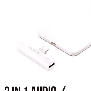 HAMA 2in1 Audio/Charging Adapter With USB-C(201723)