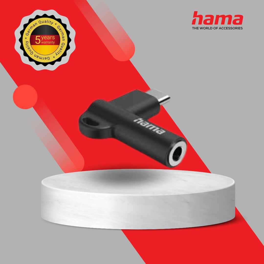 HAMA USB-C TO 3.5MM AUX 90degree ADAPTER (201701)