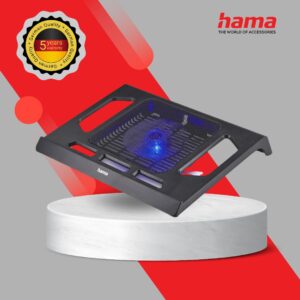Hama "Black" Laptop Cooler, Quiet, up to 40 cm (15.6") (126809)
