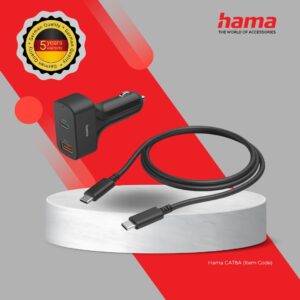 HAMA UNIVERSAL USB-C CAR NOTEBOOK POWER SUPPLY 65W (200018)