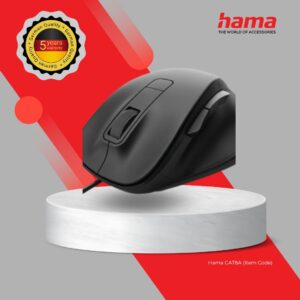 Hama MC-500 Ergonomic Wired 6 Button Mouse