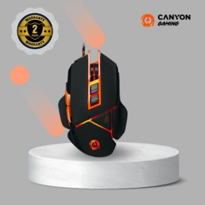 CANYON GAMING 9-BUTTON WIRED MOUSE HAZARD GM-6 BLACK