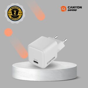 CANYON PHONE CHARGER USB-A+C ONCHARGE20CU  20W White