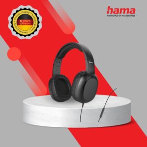 HAMA ON-EAR HEADPHONES WITH USB-C PLUG AND MICROPHONE FUNC BLACK (221814)