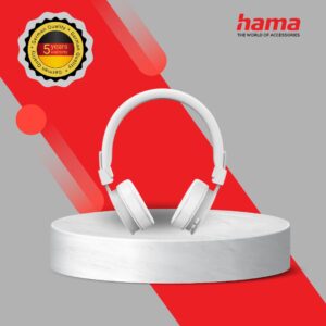 HAMA ON-EAR HEADPHONES WITH USB-C PLUG AND MICROPHONE FUNC WHITE (221815)