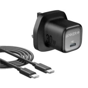 ANKER ZOLO CHARGER (30W, PD 3.0, WITH 1.0M C TO C CABLE) BLACK (B2698K11)
