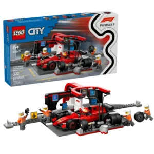 CITY 60443 F1® PIT STOP & PIT CREW WITH FERRARI CAR