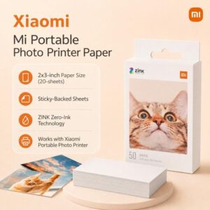 MI PORTABLE PHOTO PRINTER PAPER (2X3 iNCH,20SHEETS)