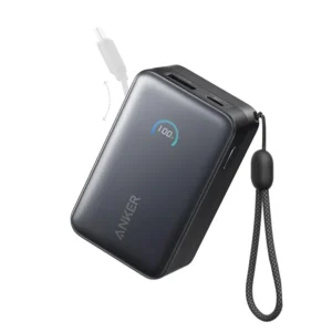 ANKER HIGH SPEED 45W POWER BANK 10000 mAh with RETRACTABLE USB C cable