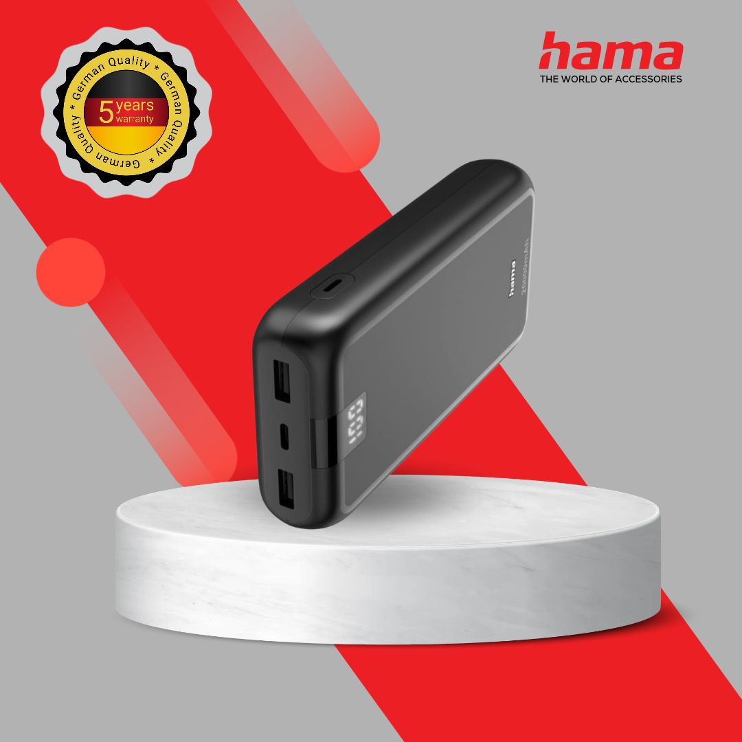 HAMA PERFORMANCE 20 POWER PACK 20000 mAh (201710) BLACK